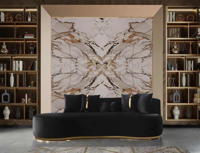 Ella Black Velvet Chaise Lounge (ELLABLACK-CH)