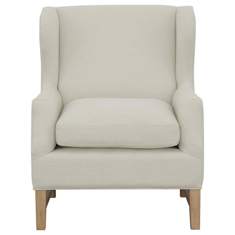 Fleur Wing Back Accent Chair Cream (902490)