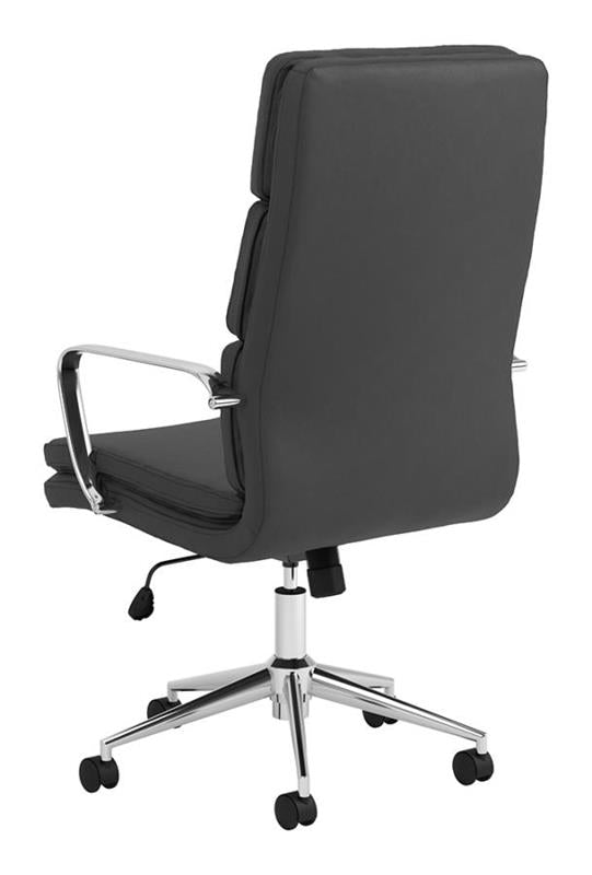 Ximena High Back Upholstered Office Chair Black (801744)