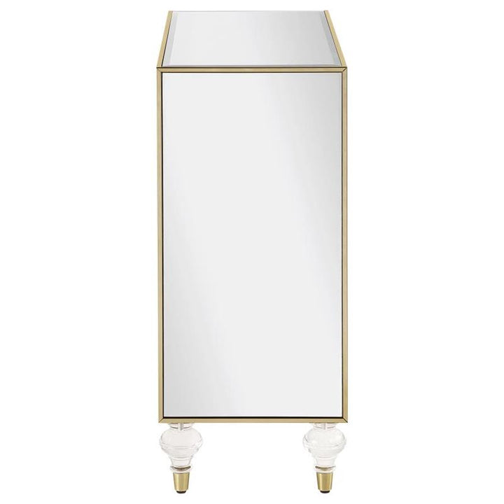 Lupin 2-door Accent Cabinet Mirror and Champagne (951854)