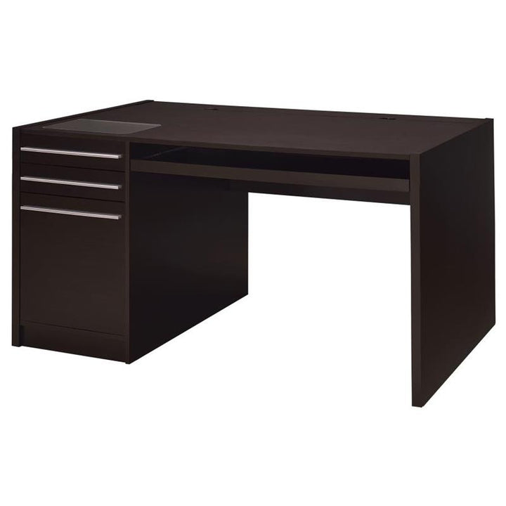 Halston 3-drawer Connect-it Office Desk Cappuccino (800982)