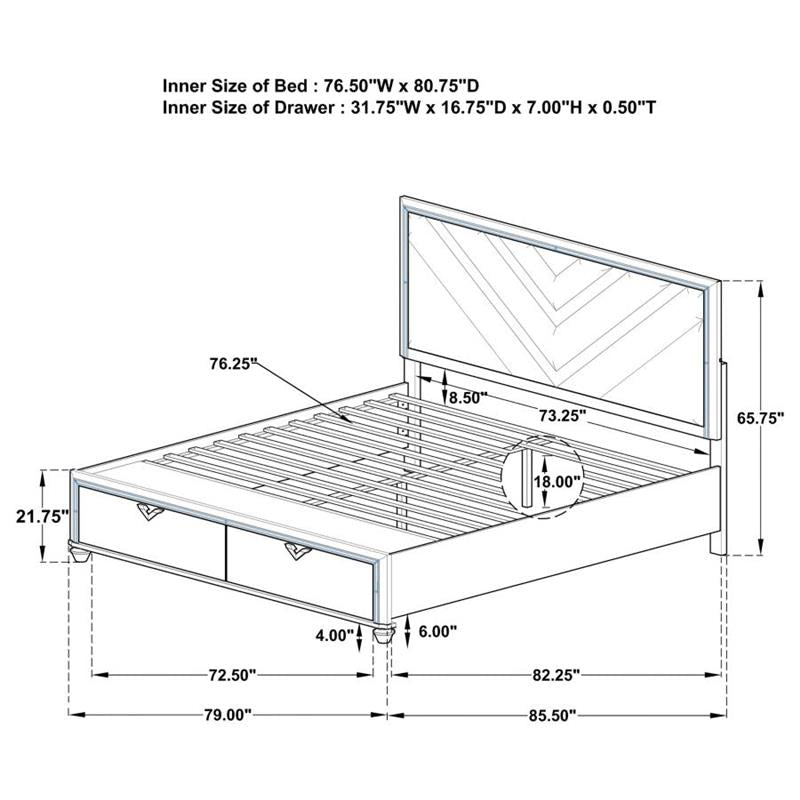 E KING BED (224721KE)