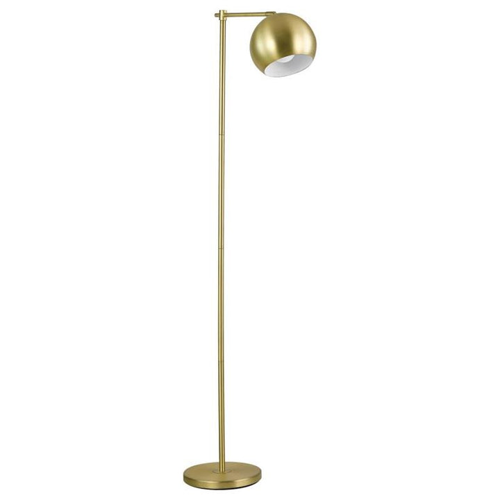 Linnea 1-light Dome Shade Floor Lamp Brass (920081)
