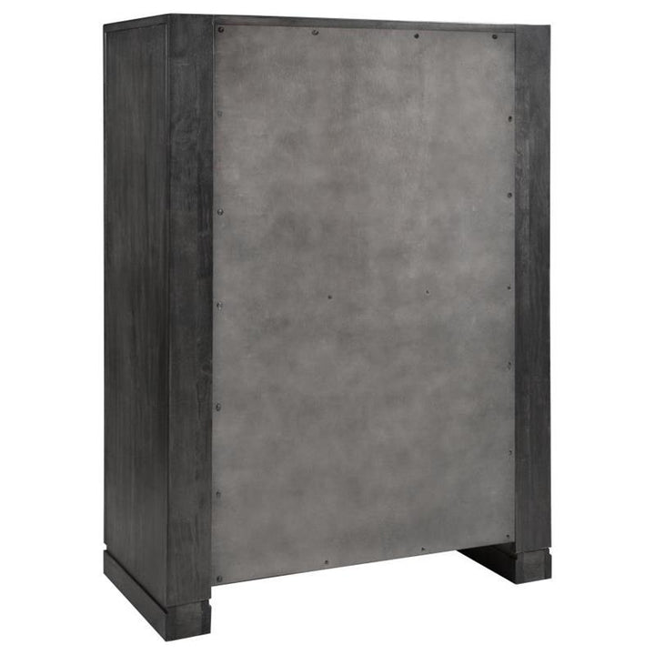 Lorenzo 5-drawer Chest Dark Grey (224265)