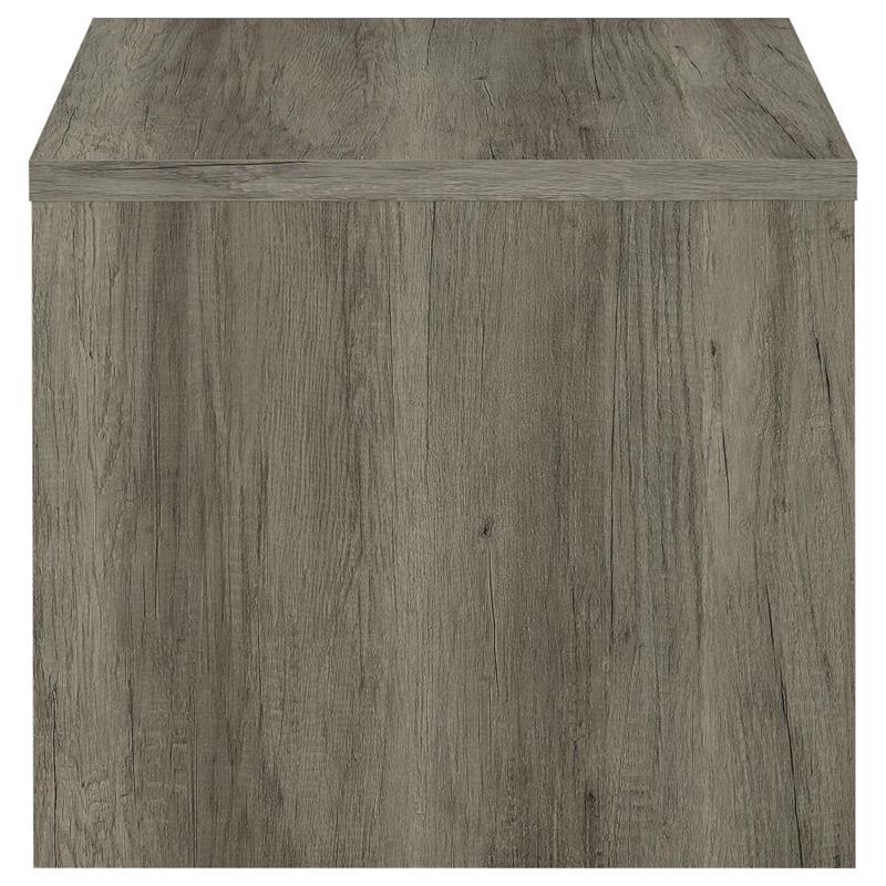 Felix 1-drawer Square Engineered Wood End Table Grey Driftwood (707727)