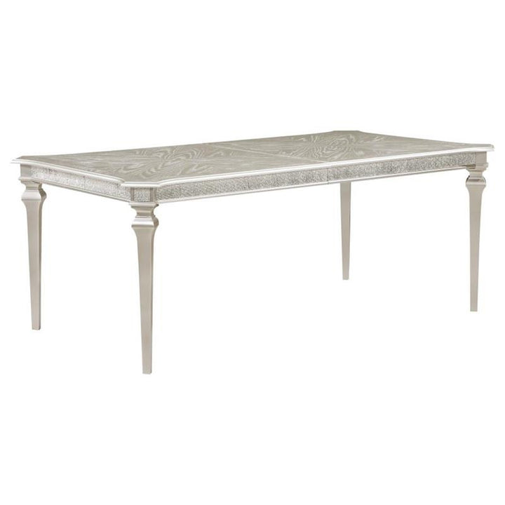 Evangeline Rectangular Dining Table with Extension Leaf Silver Oak (107551)