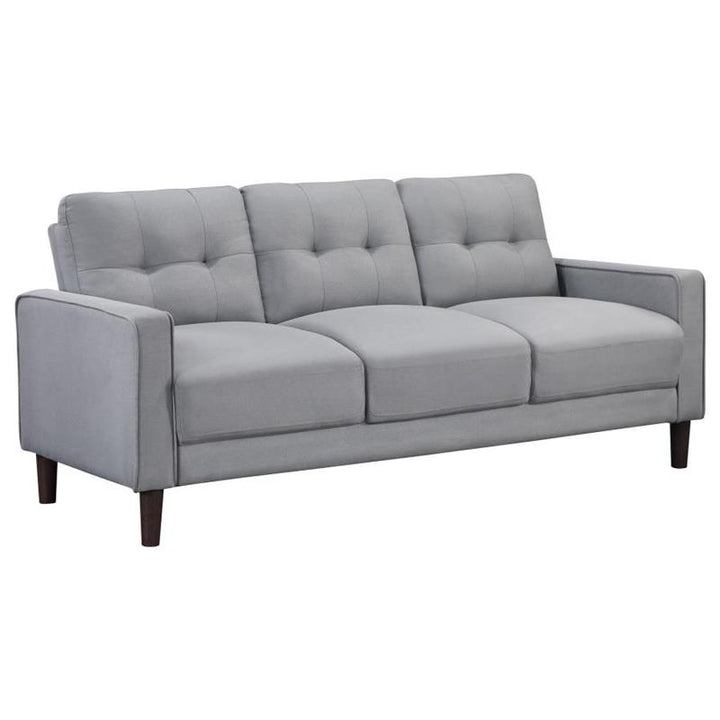 Bowen 3-piece Upholstered Track Arms Tufted Sofa Set Grey (506781-S3)