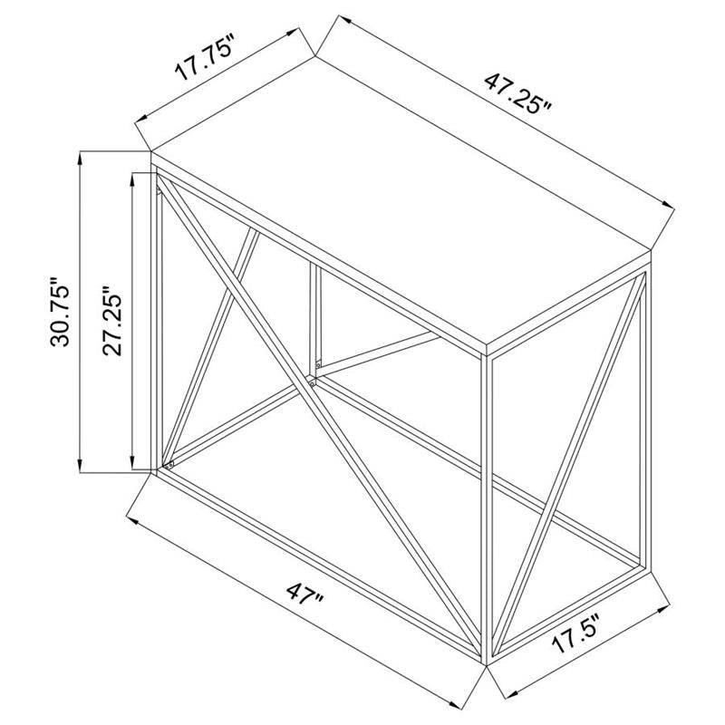 Birdie Rectangular Sofa Table Sonoma Grey (705619)