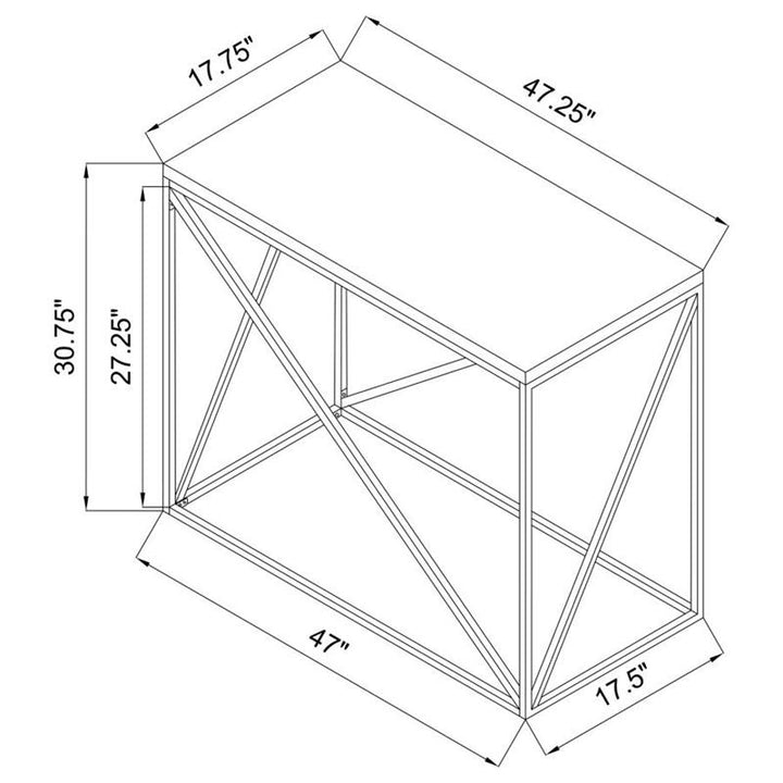 Birdie Rectangular Sofa Table Sonoma Grey (705619)