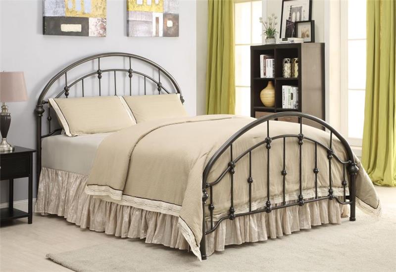 Rowan Eastern King Bed Dark Bronze (300407KE)