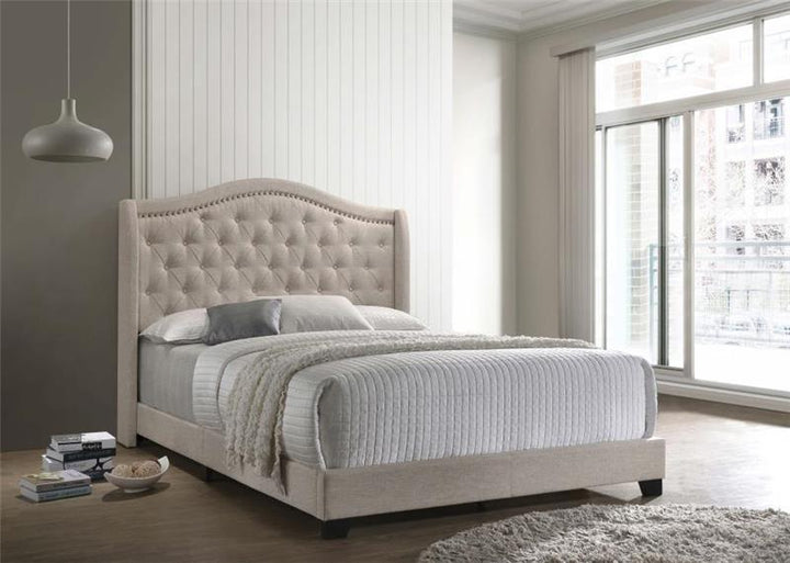 Sonoma Camel Back Full Bed Beige (310073F)