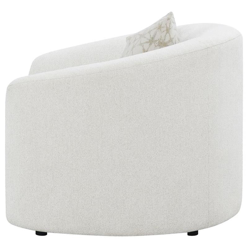 Rainn Upholstered Tight Back Chair Latte (509173)