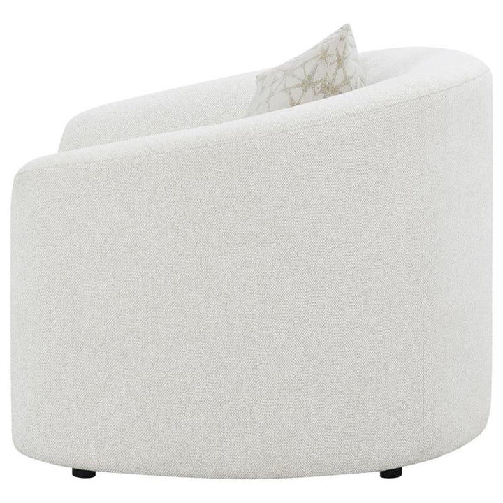 Rainn Upholstered Tight Back Chair Latte (509173)