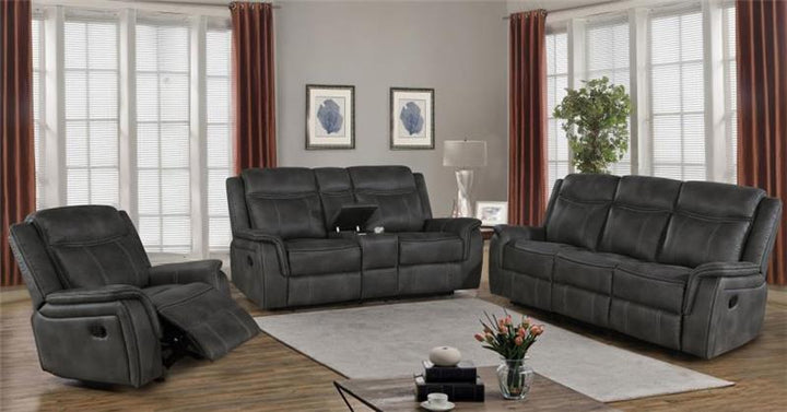 Lawrence Upholstered Tufted Back Motion Sofa (603504)