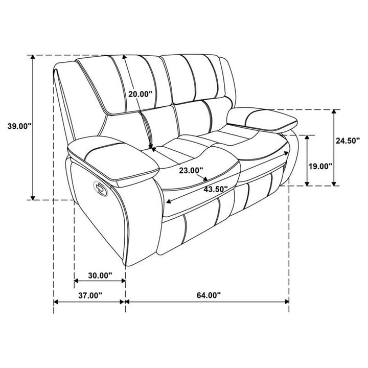 MOTION LOVESEAT (610245)