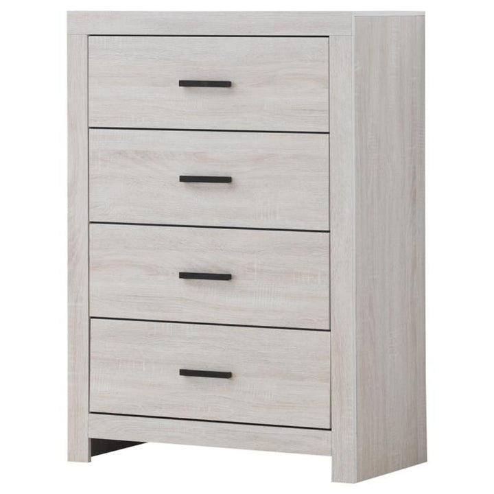 Brantford 4-drawer Chest Coastal White (207055)