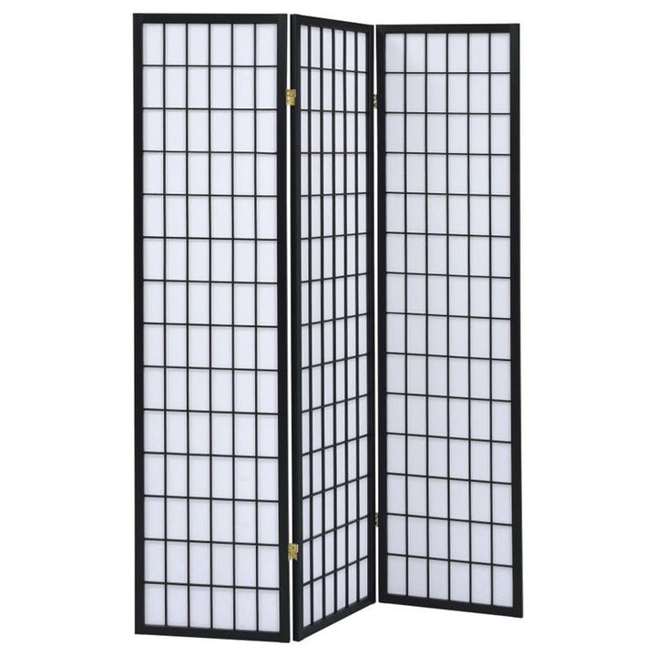 Carrie 3-panel Folding Screen Black and White (4622)