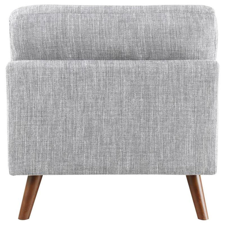 Churchill Button Tufted Armless Chair Grey (551302)