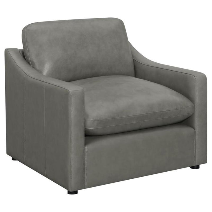 Grayson Sloped Arm Upholstered Chair Grey (506773)