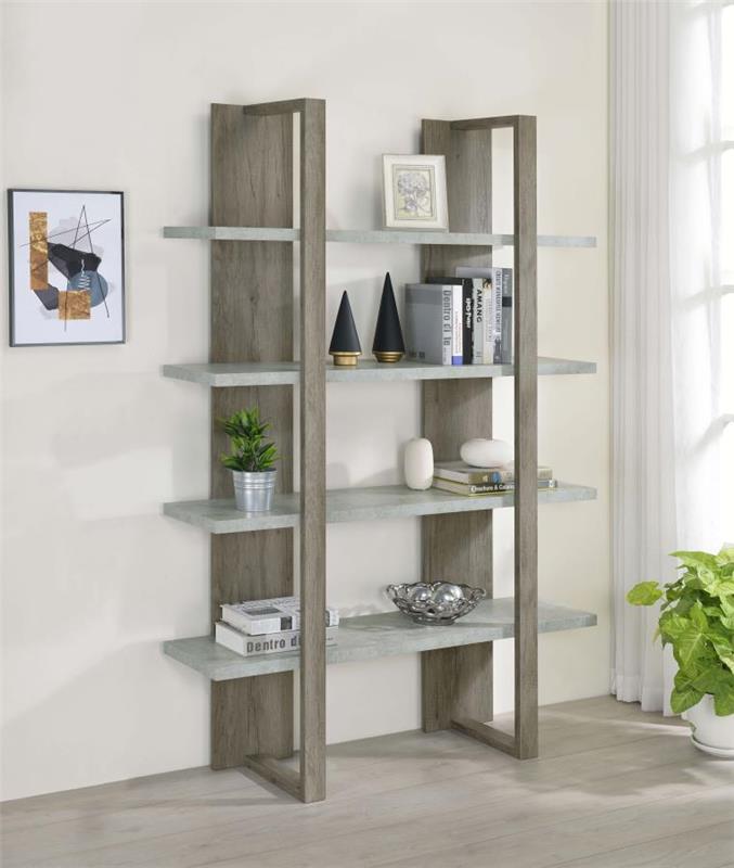 Danbrook Bookcase with 4 Full-length Shelves (882037)