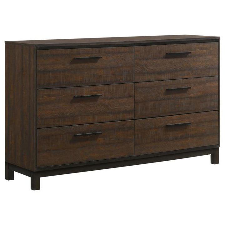 Edmonton 6-drawer Dresser Rustic Tobacco (204353)