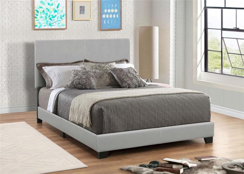 Dorian Upholstered Eastern King Bed Grey (300763KE)