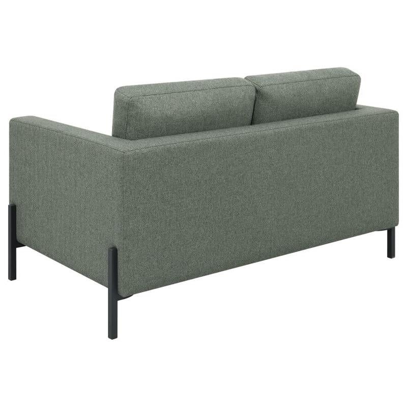 Tilly 2-piece Upholstered Track Arms Sofa Set Sage (509904-S2)