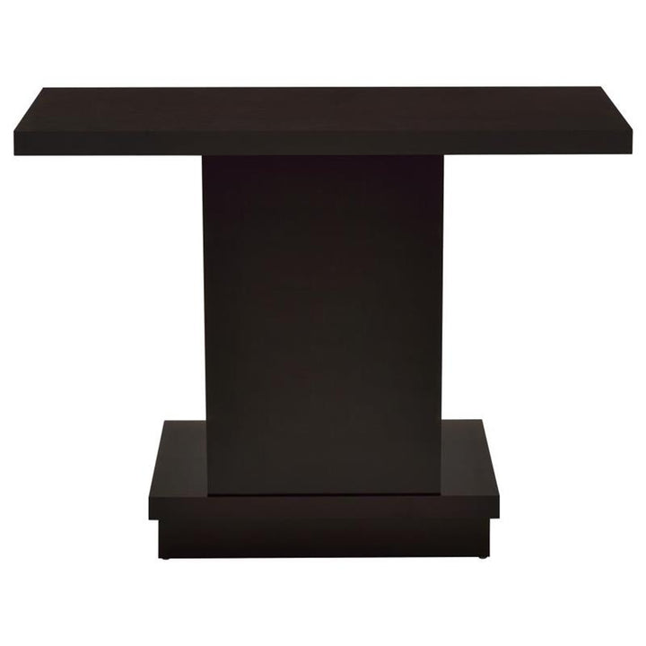 Reston Pedestal Sofa Table Cappuccino (705169)