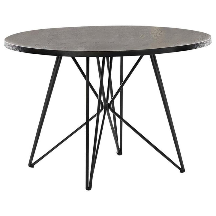 Rennes Round Table Black and Gunmetal (106340)