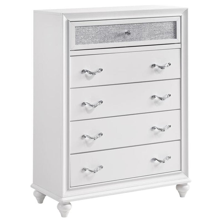 Barzini 5-drawer Chest White (205895)