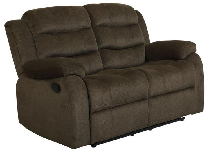 Rodman Upholstered Tufted Living Room Set Olive Brown (601881-S2)