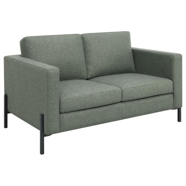 Tilly 2-piece Upholstered Track Arms Sofa Set Sage (509904-S2)