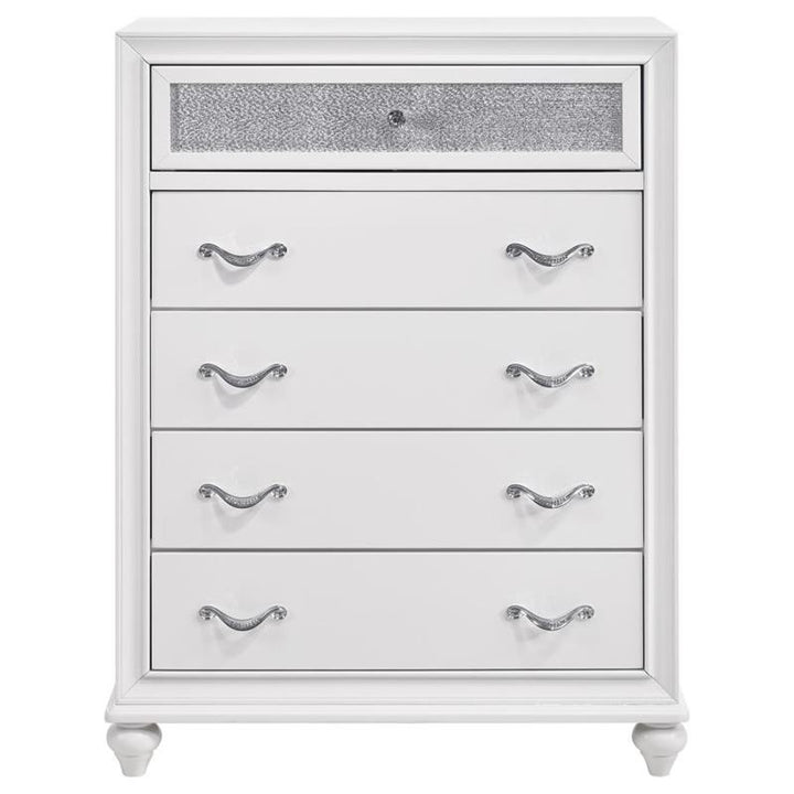 Barzini 5-drawer Chest White (205895)