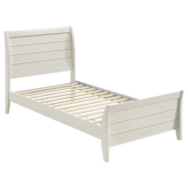 Selena Bedroom Set Sleigh Headboard Buttermilk (400231T-S5)