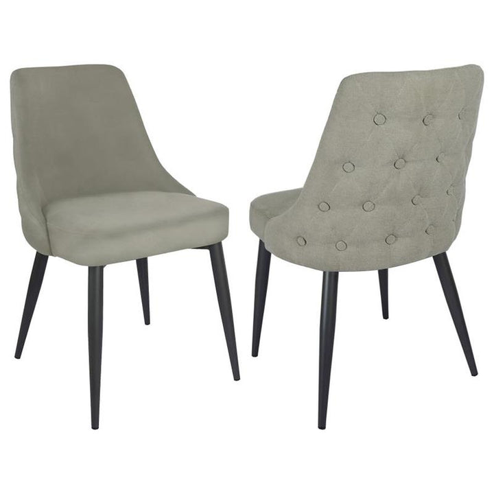Cosmo Upholstered Curved Back Side Chairs (Set of 2) (106044)