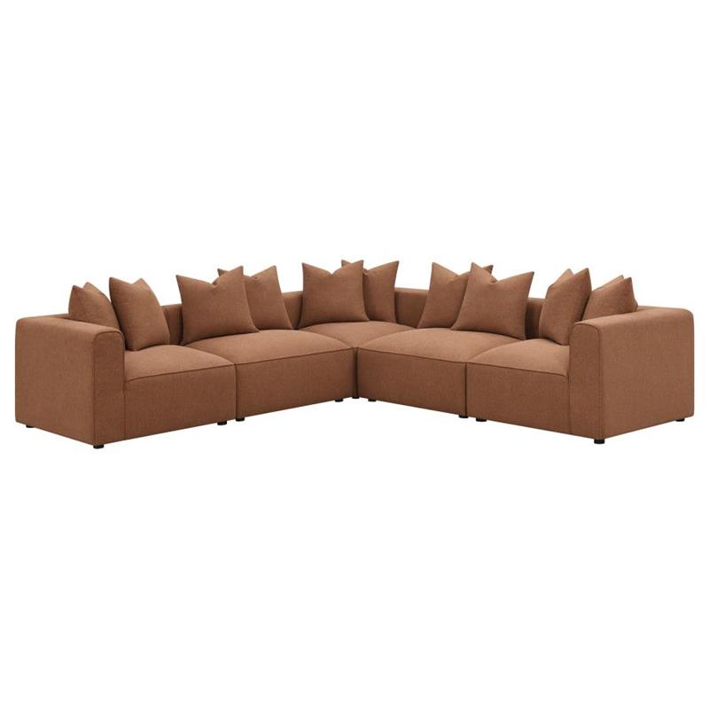 Jennifer Upholstered Corner Terracotta (551592)