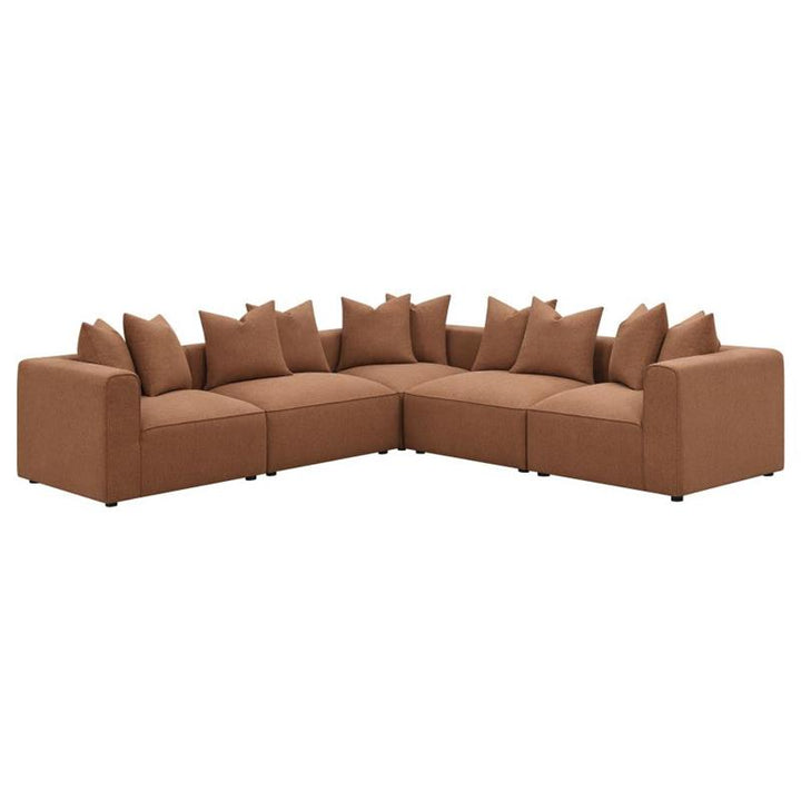 Jennifer Upholstered Corner Terracotta (551592)