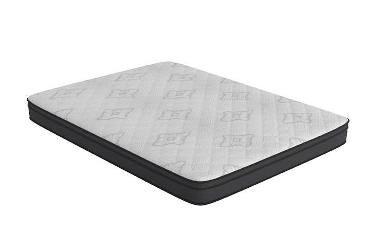 Evie 9.25" Twin Mattress White and Black (350371T)