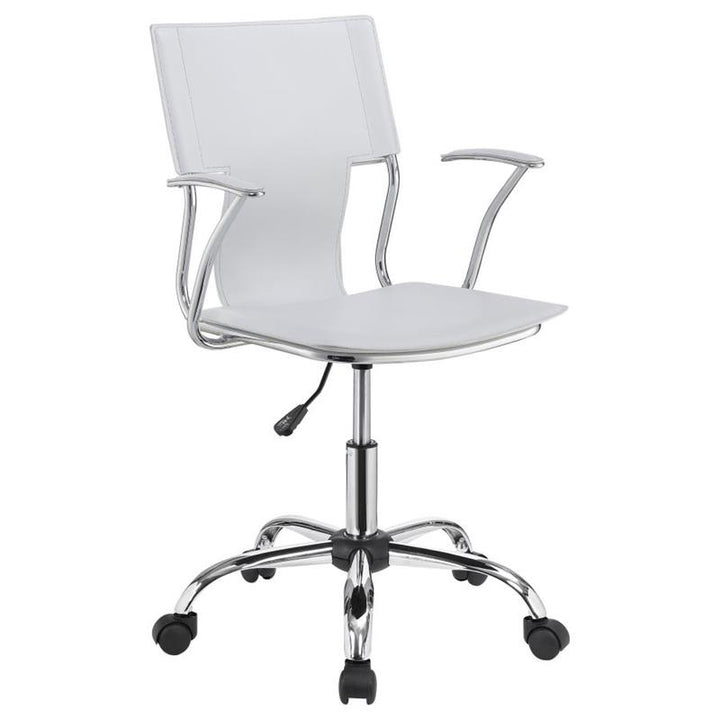 Himari Adjustable Height Office Chair White and Chrome (801363)