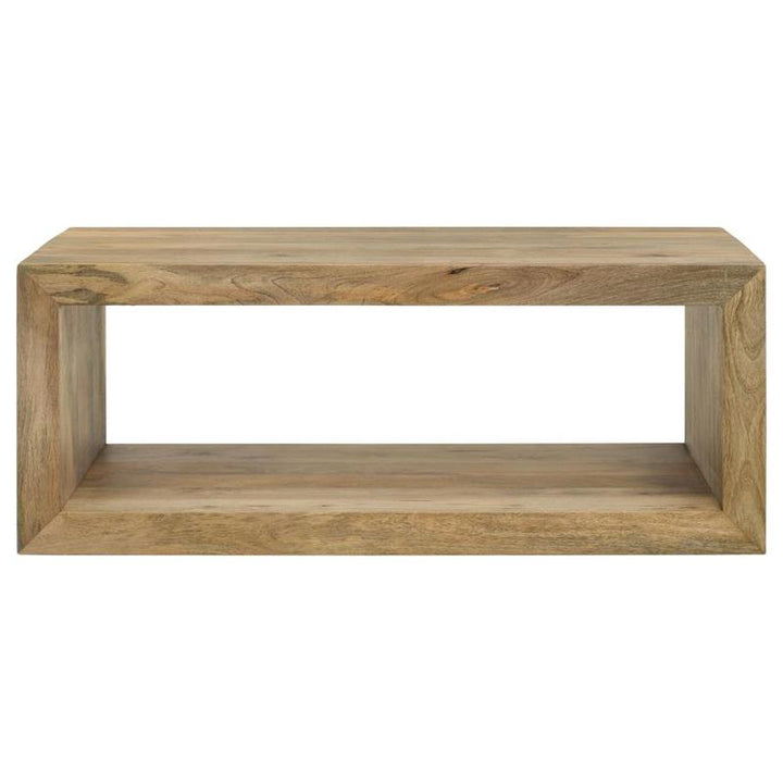 Benton Rectangular Solid Wood Coffee Table Natural (704838)