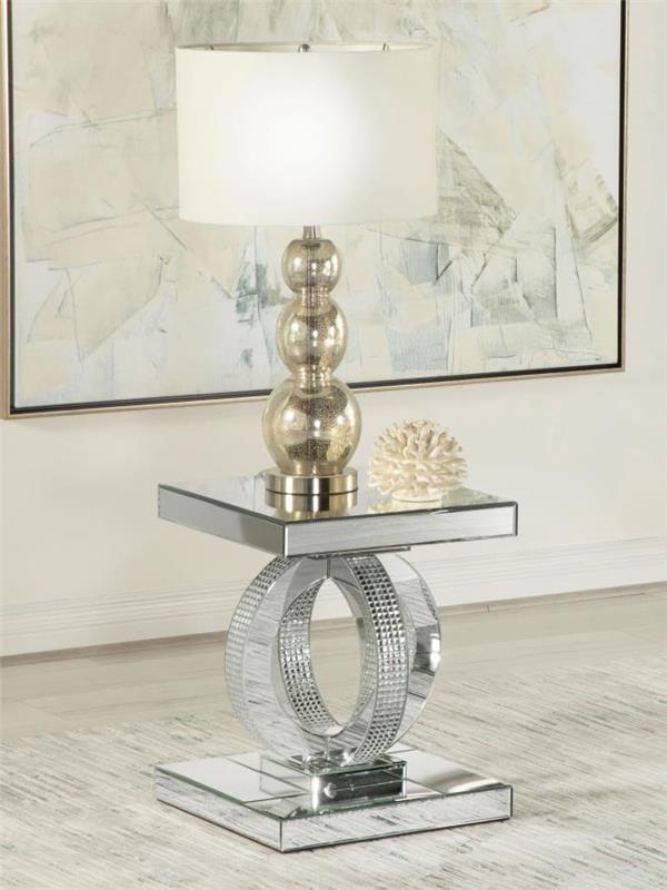 Breena Square End Table Mirror (753277)