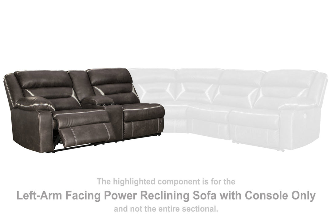 Kincord Left-Arm Facing Power Reclining Sofa with Console (1310459)