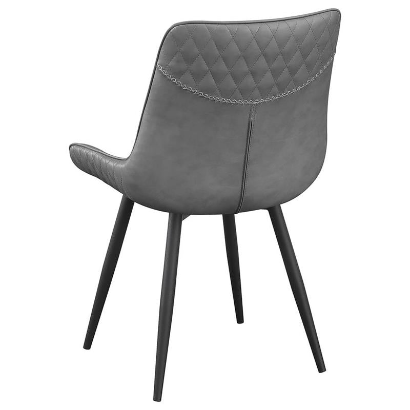 Brassie Upholstered Side Chairs Grey (Set of 2) (110272)