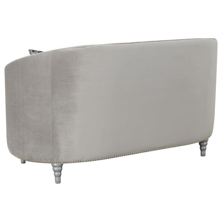 Avonlea Sloped Arm Tufted Loveseat Grey (508462)