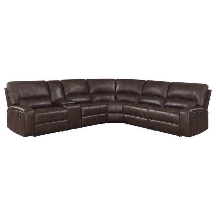 Brunson 3-piece Upholstered Motion Sectional Brown (600440)