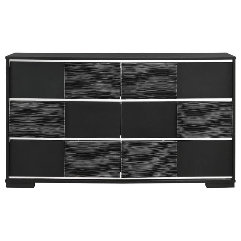 Blacktoft 5-piece Queen Panel Bedroom Set Black (207101Q-S5)