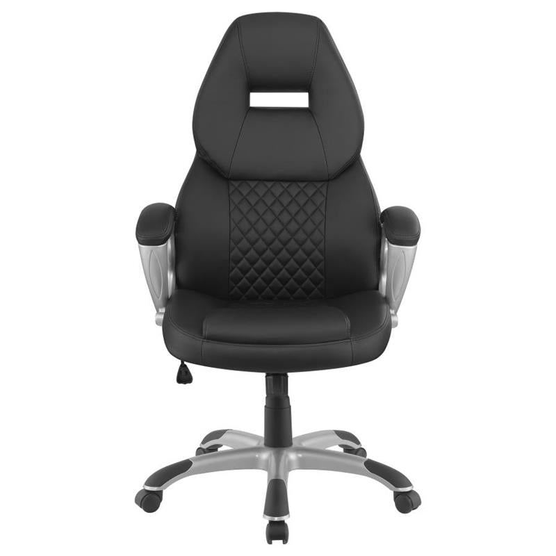 Bruce Adjustable Height Office Chair Black and Silver (801296)