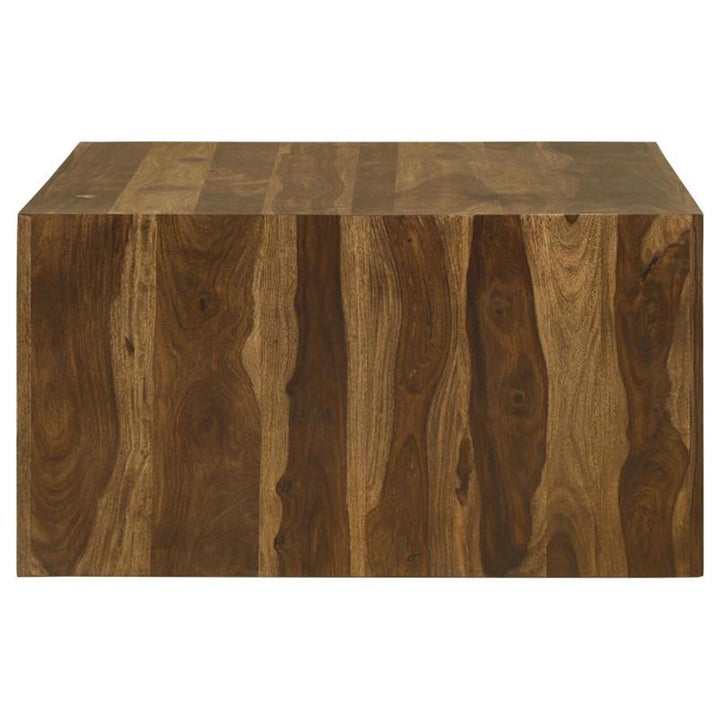Odilia Square Solid Wood Coffee Table Auburn (708418)