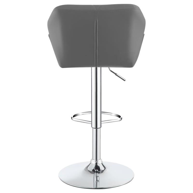 Berrington Adjustable Bar Stools Chrome and Grey (Set of 2) (100426)