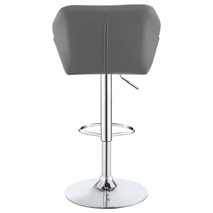 Berrington Adjustable Bar Stools Chrome and Grey (Set of 2) (100426)